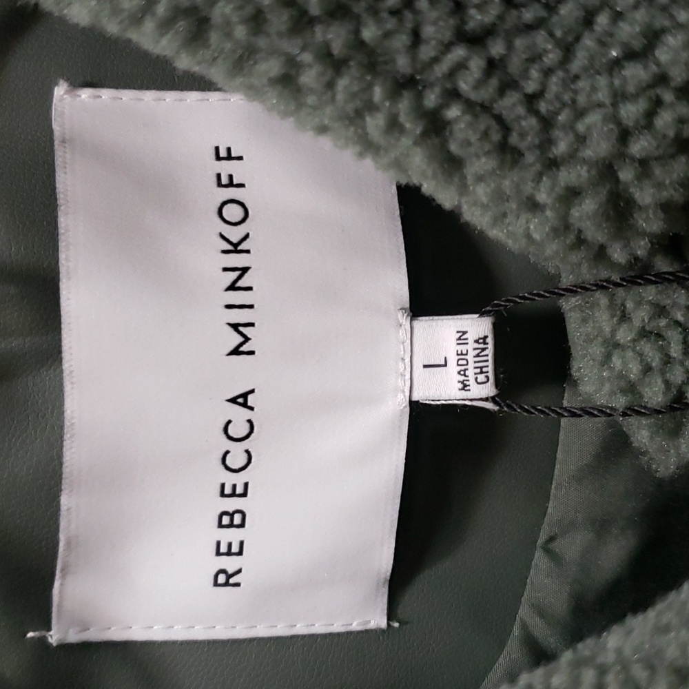 Rebecca Minkoff NWT "Harley" Oversized Snap-front Teddy Jacket, L - Picture 3 of 7